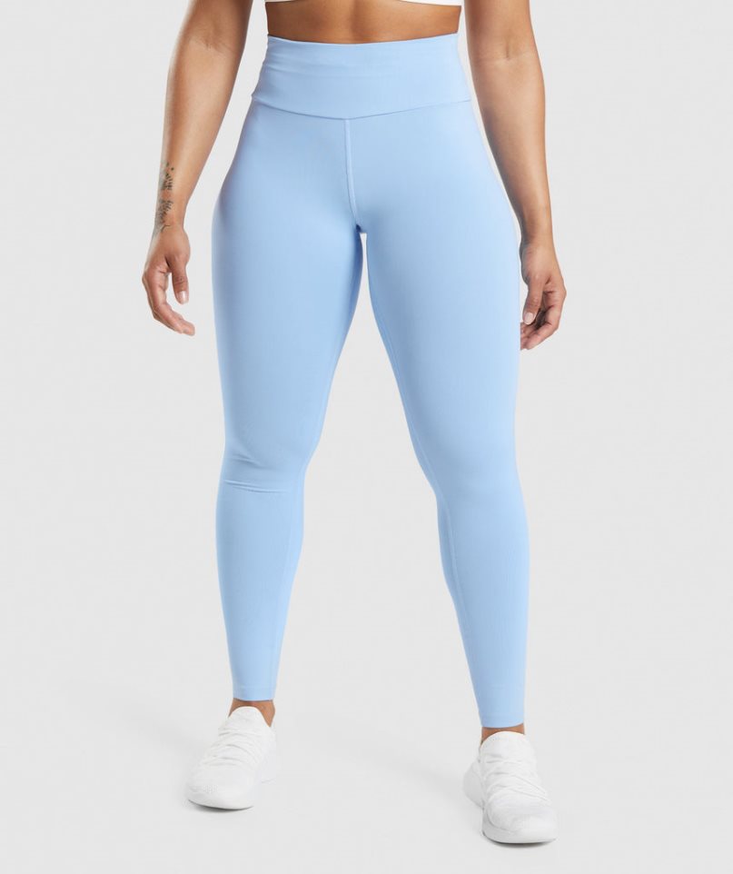 Gymshark Speed Leggings Damen Hellblau | 47832ZDBQ