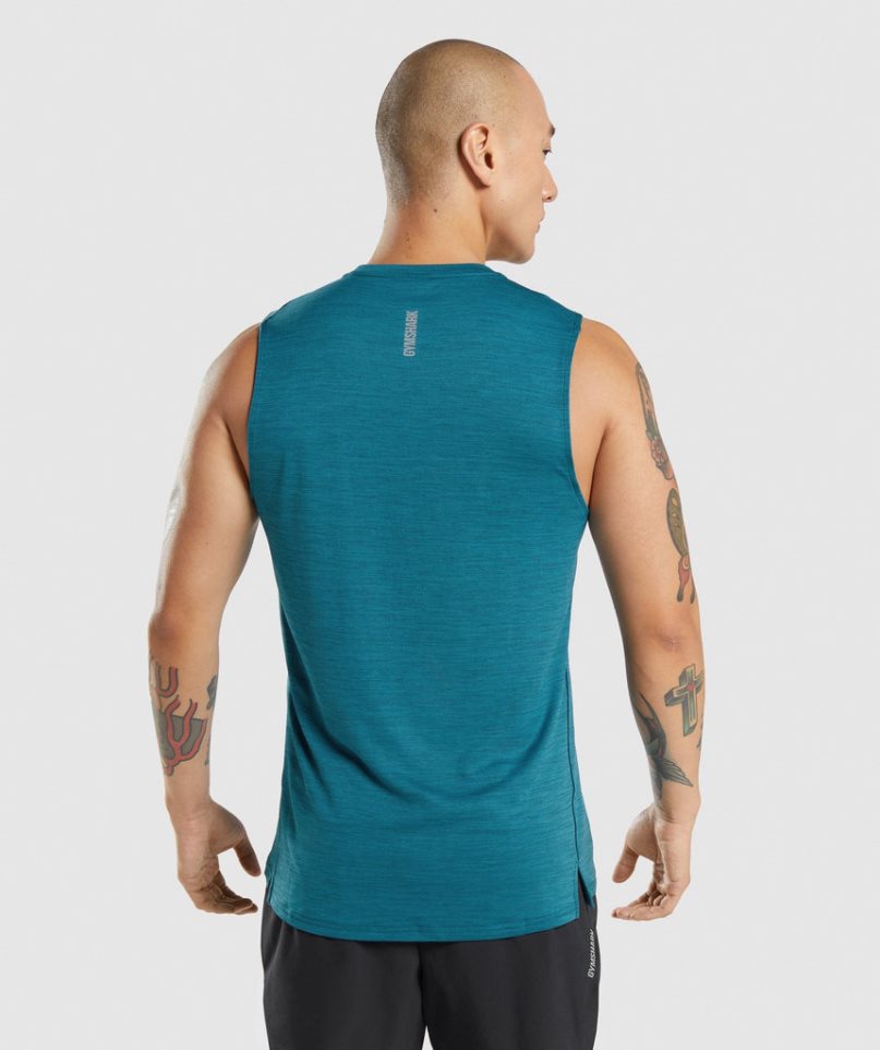 Gymshark Speed Muskelshirt Herren Türkis | 39710UNCX