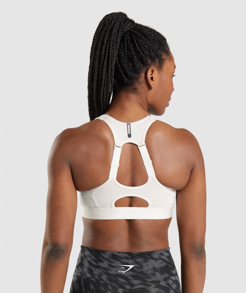 Gymshark Speed Sport Bh Damen Weiß | 41038SPIQ