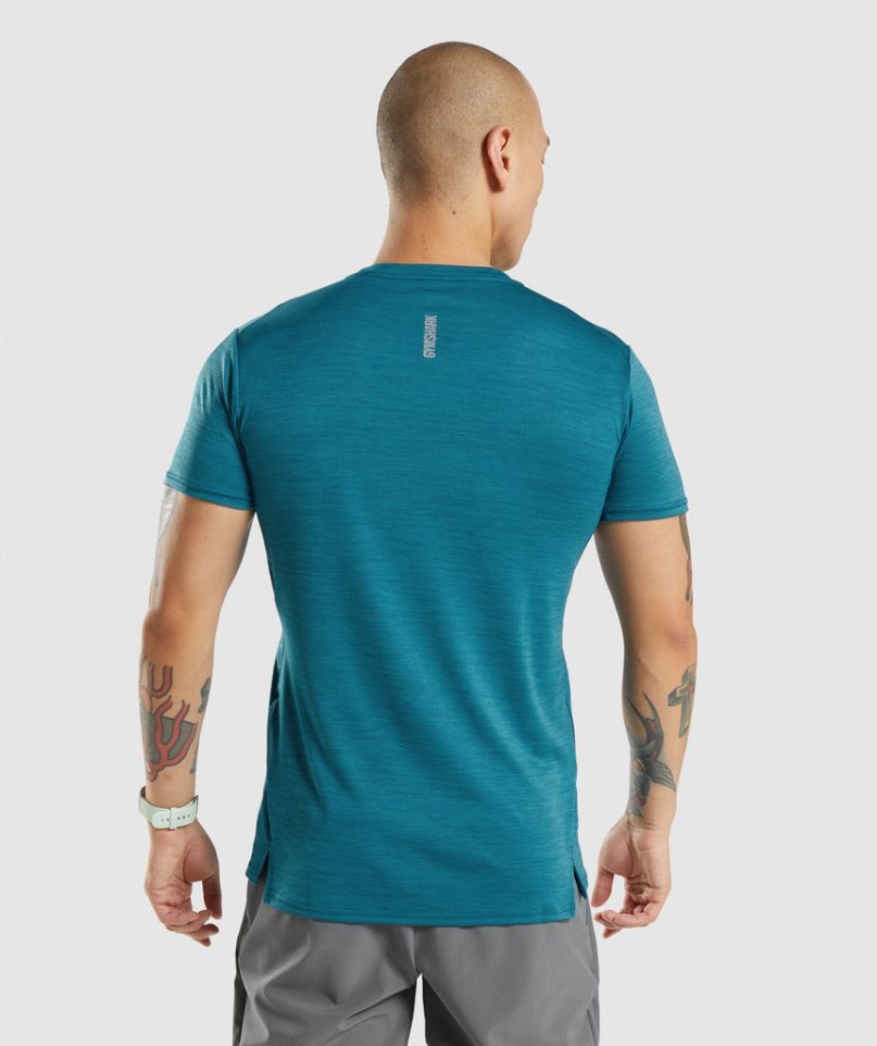 Gymshark Speed T-shirts Herren Türkis | 47218OVFG