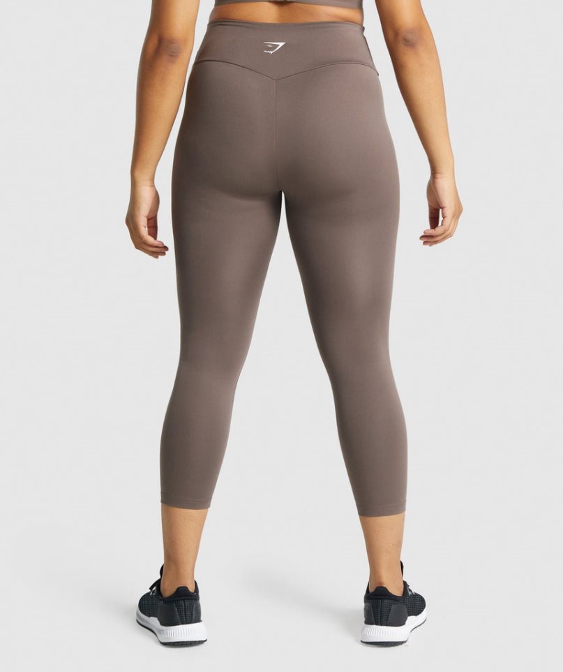 Gymshark Sport 7/8 Leggings Damen Braun | 10532GADQ