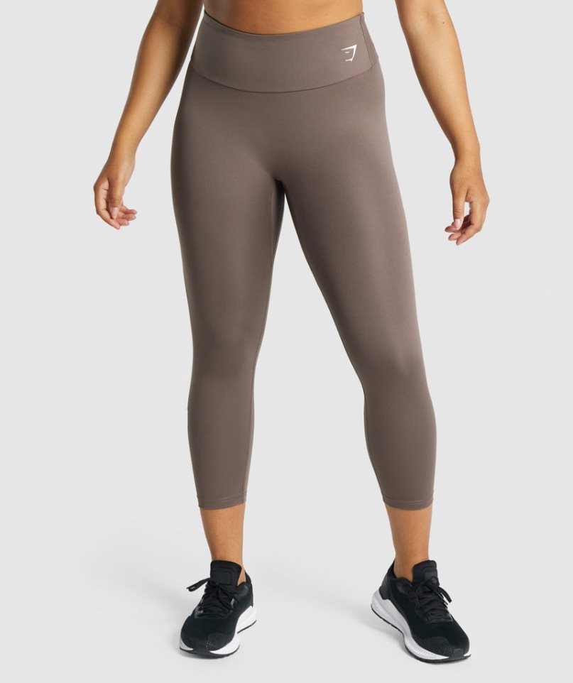 Gymshark Sport 7/8 Leggings Damen Braun | 10532GADQ