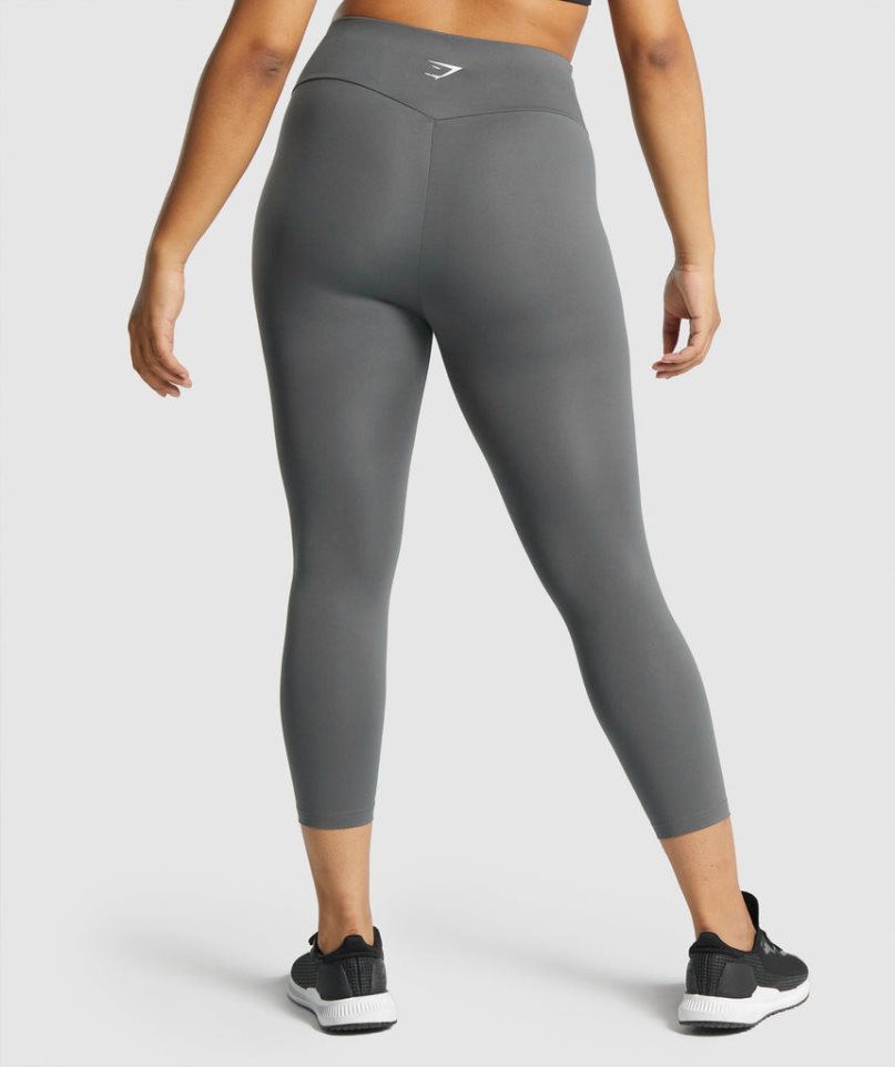 Gymshark Sport 7/8 Leggings Damen Grau | 08237USTP