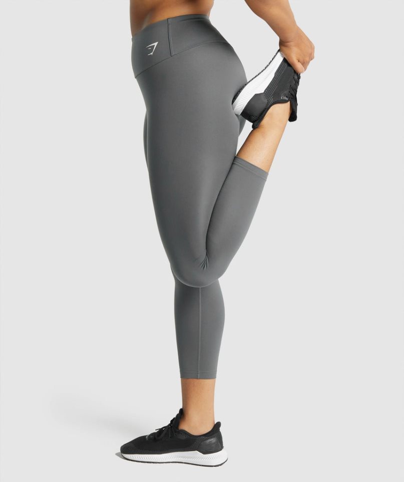 Gymshark Sport 7/8 Leggings Damen Grau | 08237USTP