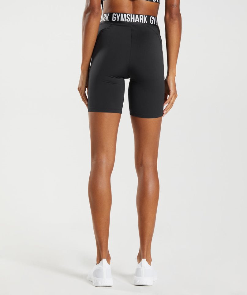 Gymshark Sport Brandmark Cycling Kurze Hose Damen Schwarz | 54837TEPX