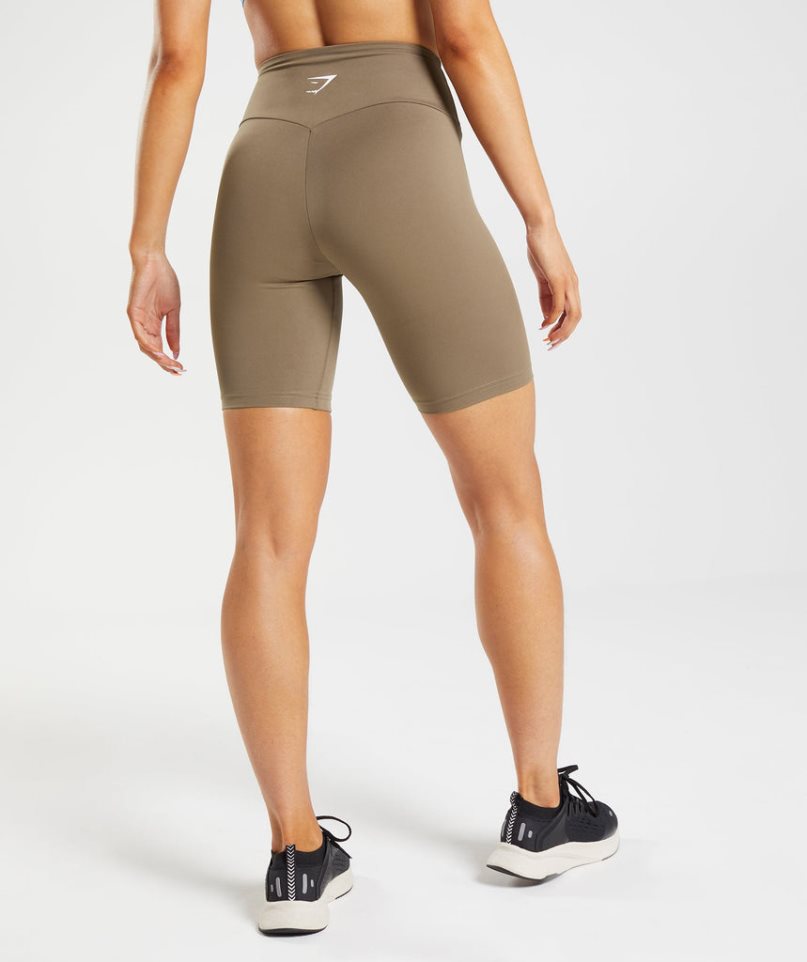 Gymshark Sport Cycling Kurze Hose Damen Braun | 32186ISCD