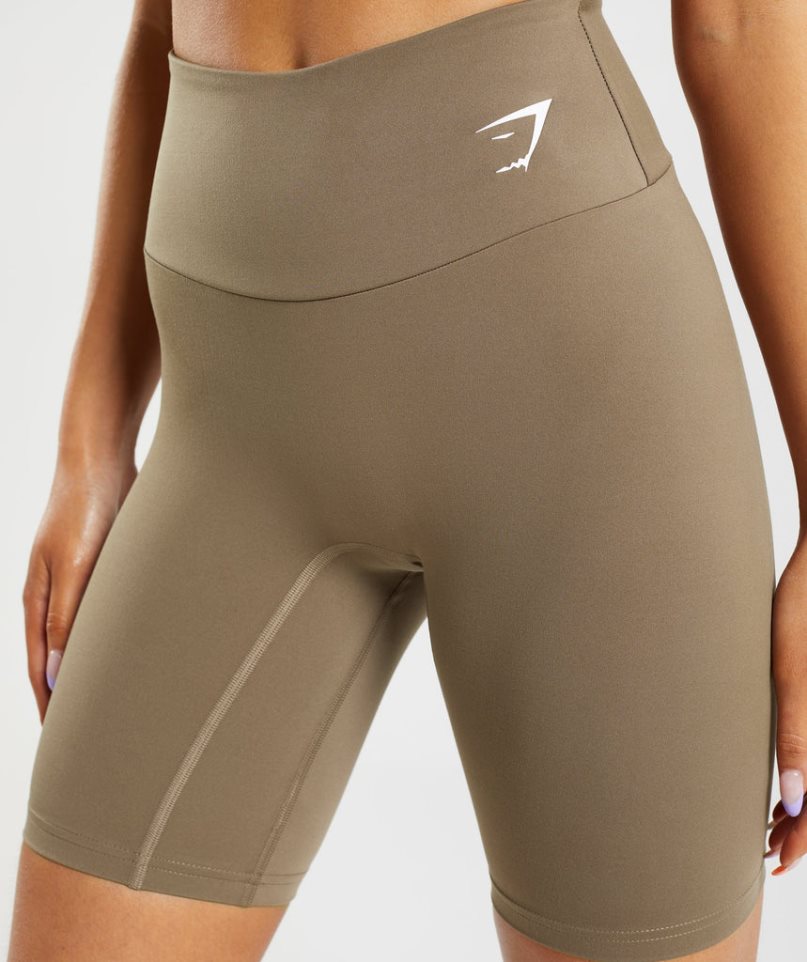 Gymshark Sport Cycling Kurze Hose Damen Braun | 32186ISCD