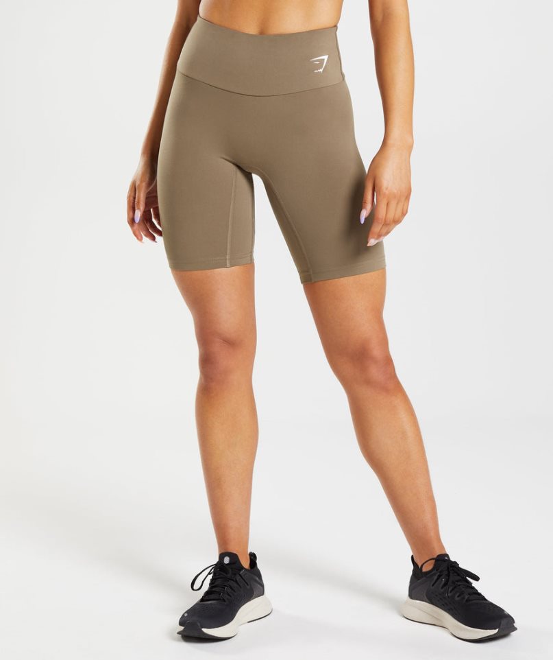 Gymshark Sport Cycling Kurze Hose Damen Braun | 32186ISCD