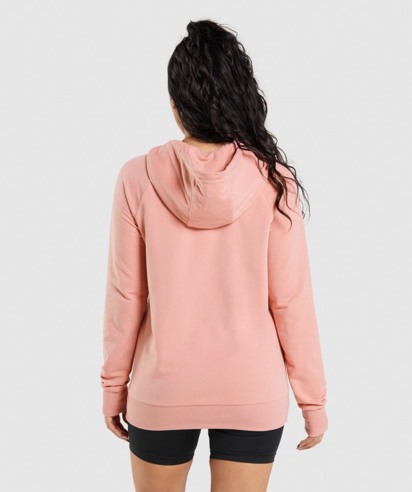 Gymshark Sport Hoodie Damen Rosa | 80793TEPL