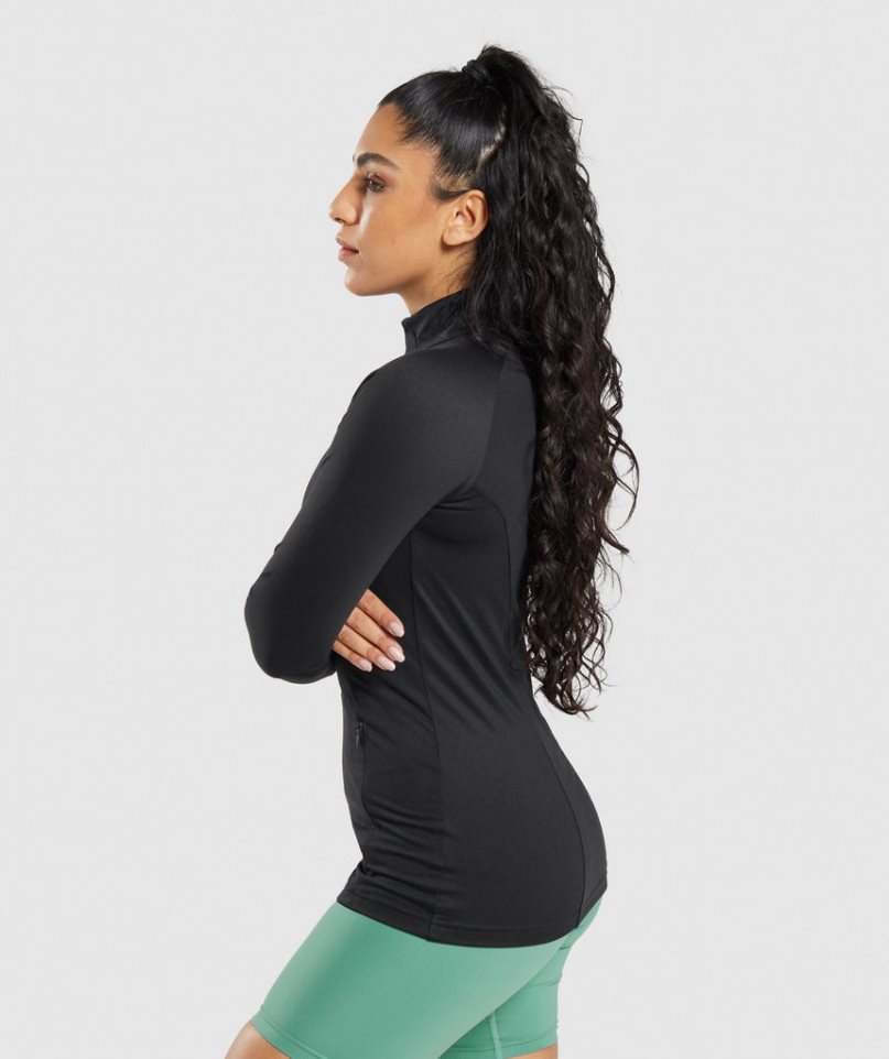 Gymshark Sport Jacke Damen Schwarz | 10578WXUG