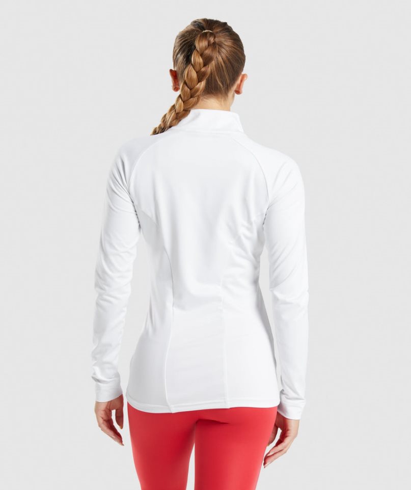 Gymshark Sport Jacke Damen Weiß | 64803EOYZ