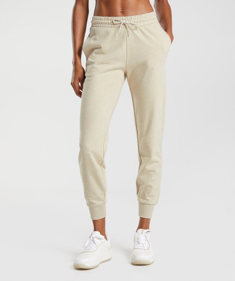 Gymshark Sport Jogginghose Damen Beige | 91740QWIM