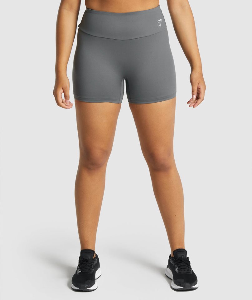 Gymshark Sport Kurze Hose Damen Grau | 78039GTRZ