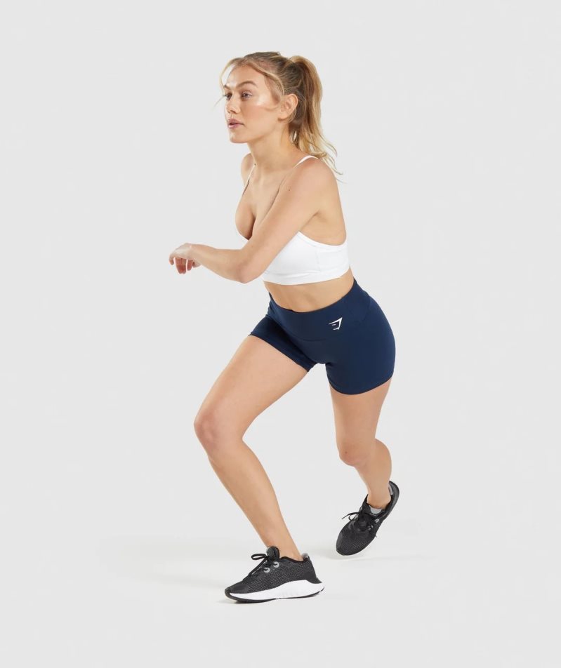 Gymshark Sport Kurze Hose Damen Navy | 68240CHFA