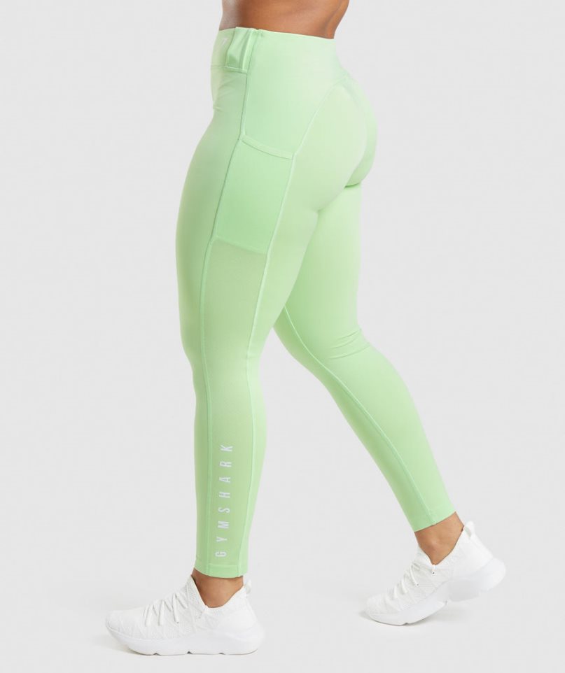 Gymshark Sport Leggings Damen Hellgrün | 81740YABZ