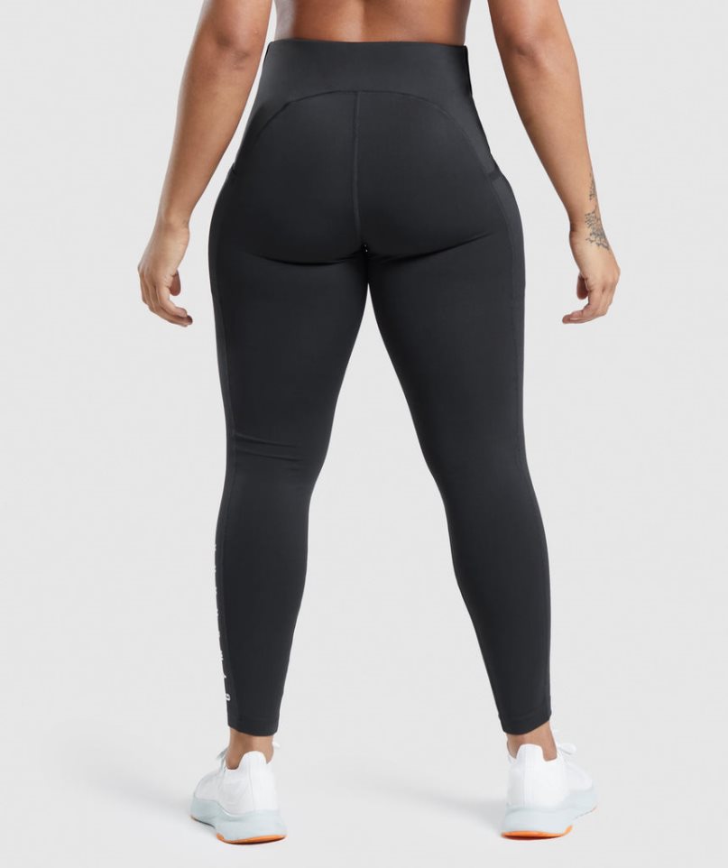 Gymshark Sport Leggings Damen Schwarz | 08267MUOA