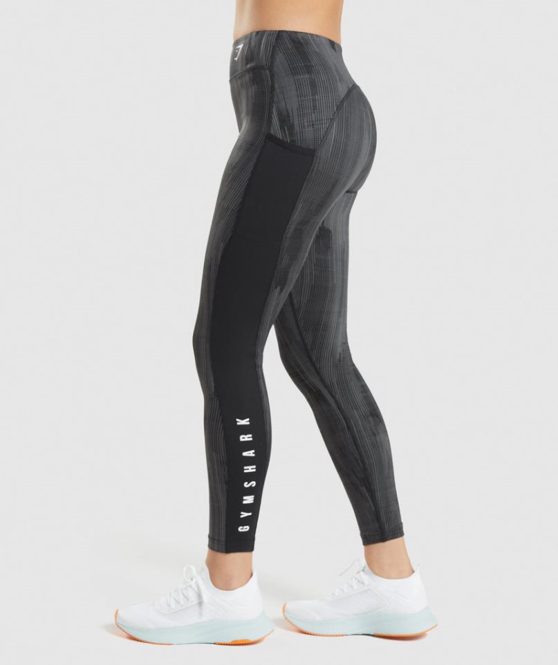 Gymshark Sport Leggings Damen Schwarz | 24801KUAF