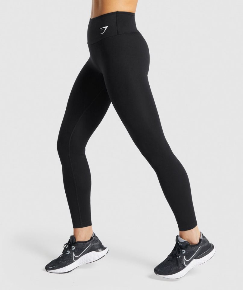 Gymshark Sport Leggings Damen Schwarz | 86907OUKS