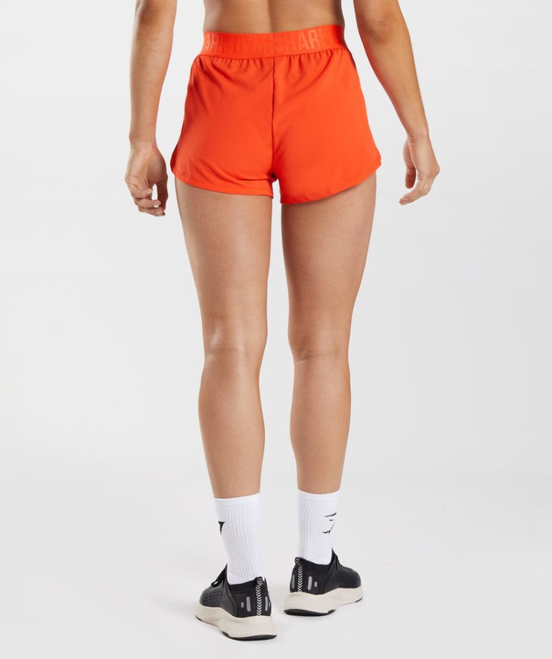 Gymshark Sport Loose Fit Kurze Hose Damen Orange | 42536CUAF