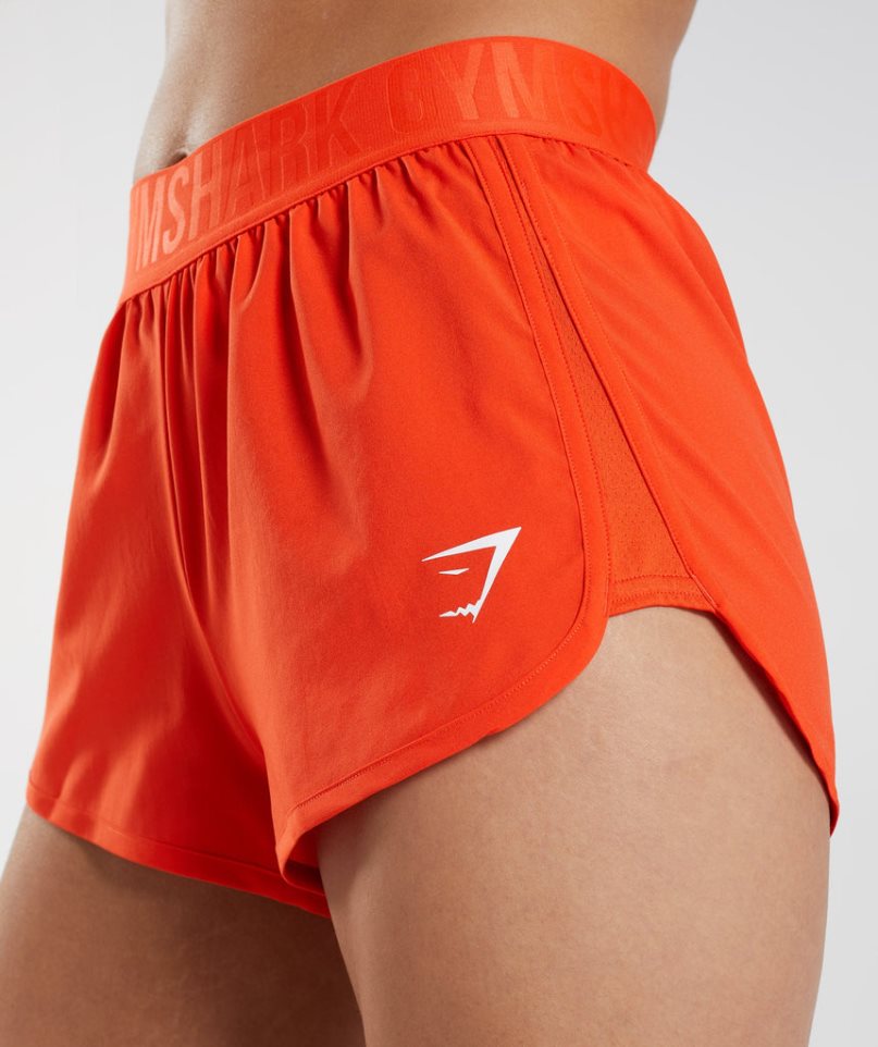 Gymshark Sport Loose Fit Kurze Hose Damen Orange | 42536CUAF