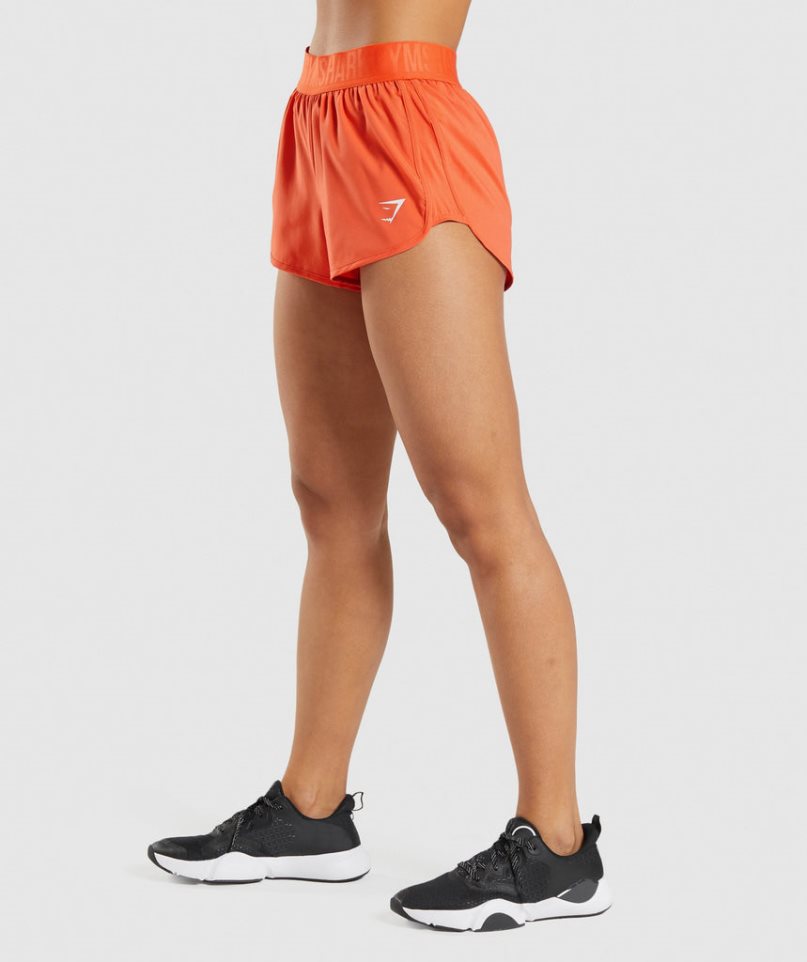 Gymshark Sport Loose Fit Kurze Hose Damen Orange | 56289SXDB