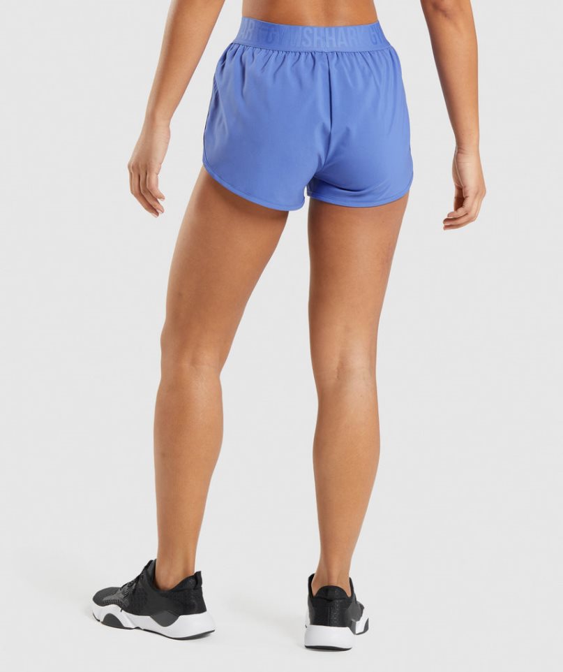 Gymshark Sport Loose Fit Kurze Hose Damen Blau | 70142GYQI