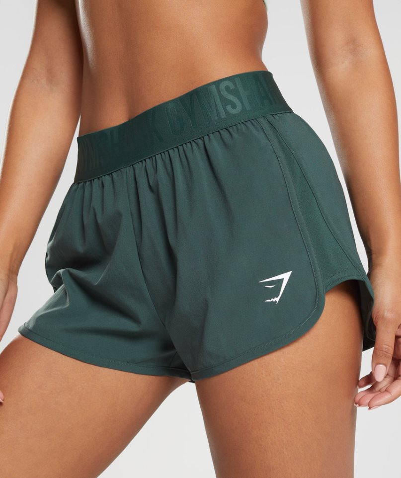 Gymshark Sport Loose Fit Kurze Hose Damen Grün | 95038EWJQ