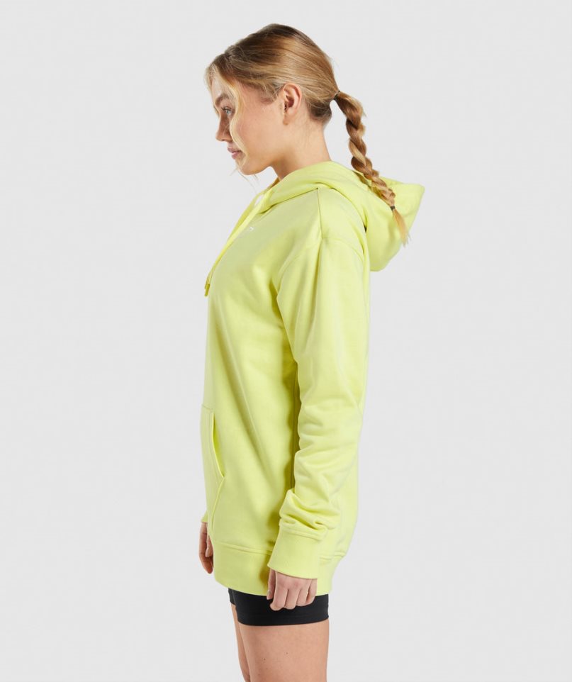 Gymshark Sport Oversized Hoodie Damen Gelb | 49561RFLY