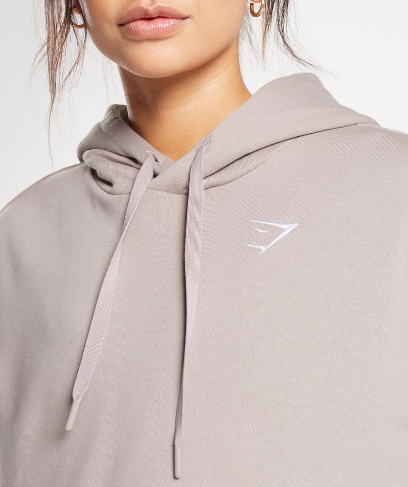 Gymshark Sport Oversized Hoodie Damen Grau | 54876UOTF