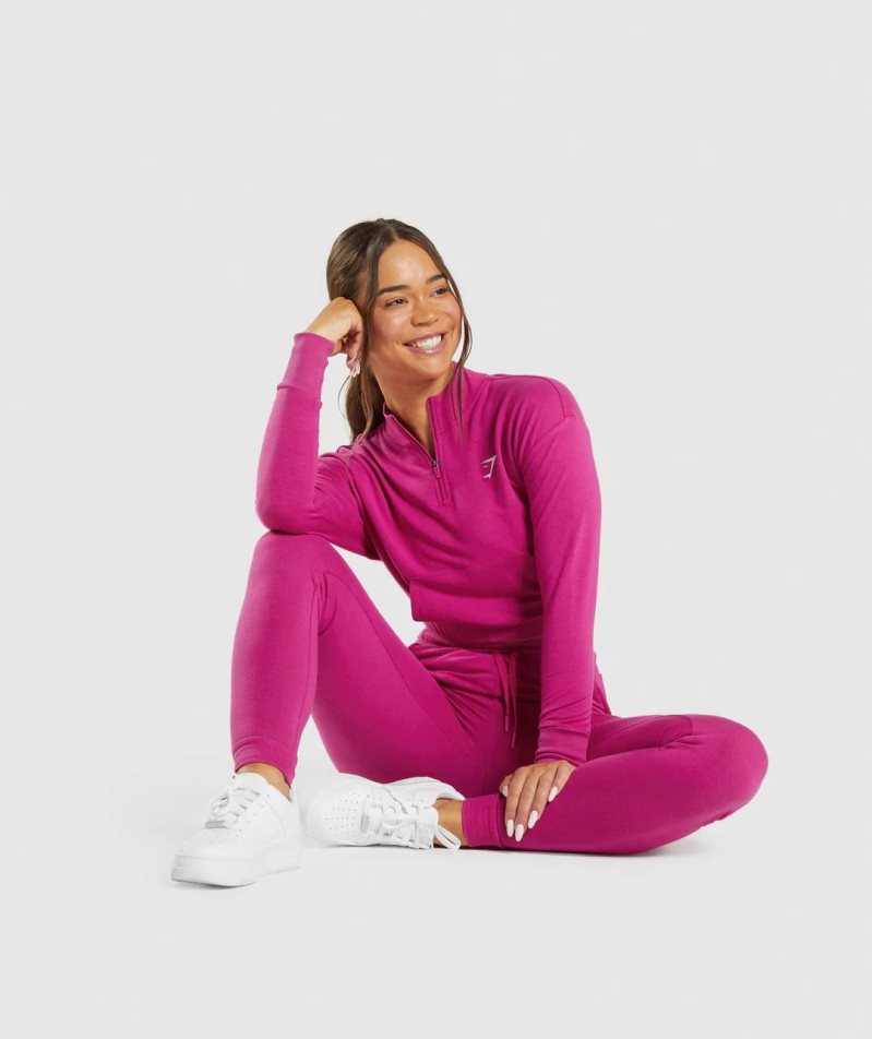 Gymshark Sport Pippa Sweatshirts Damen Rosa | 24370EVJM