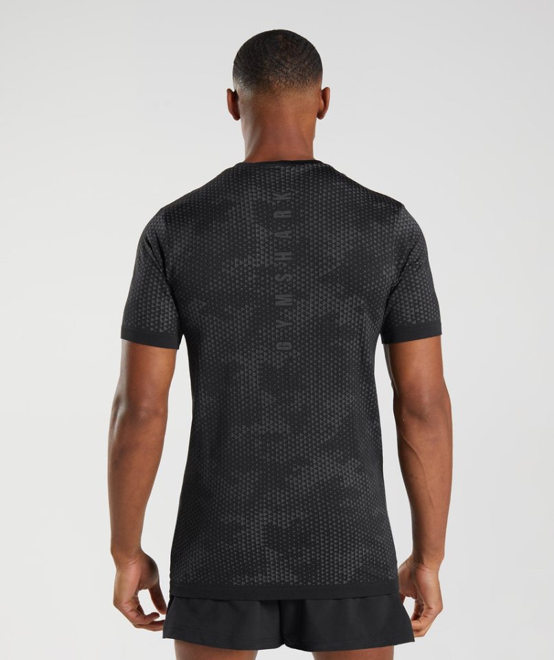 Gymshark Sport Seamless T-shirts Herren Schwarz | 31295HQXK