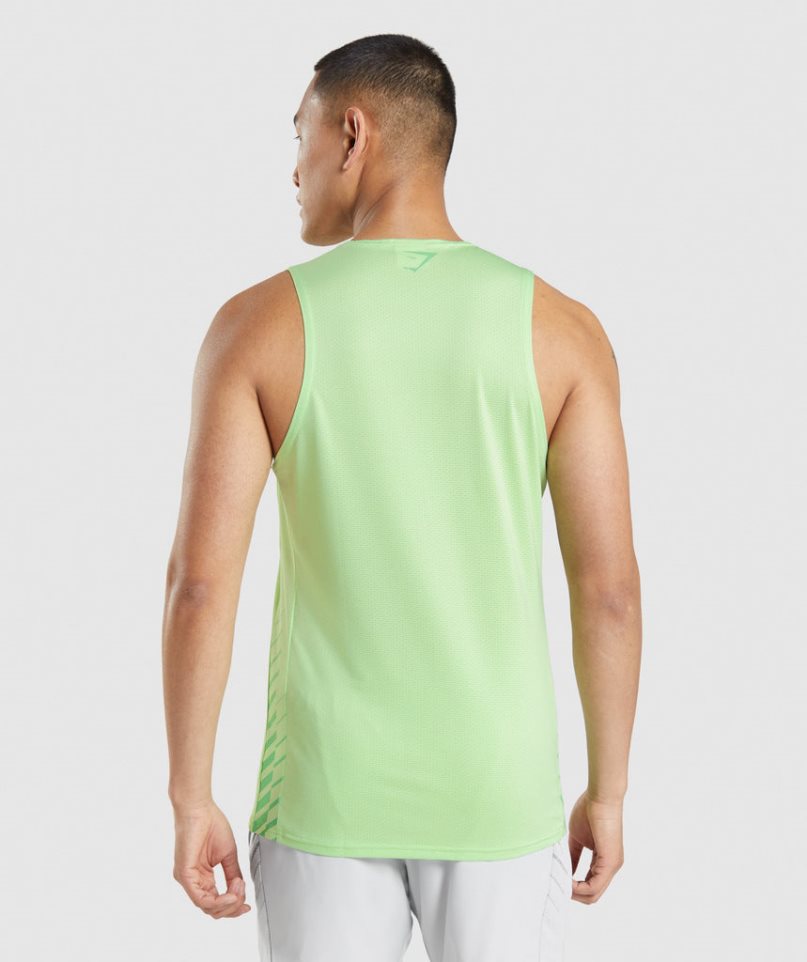 Gymshark Sport Stripe Muskelshirt Herren Mintfarben | 85374GXLH