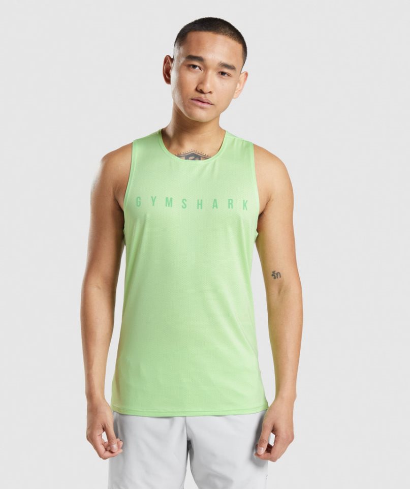 Gymshark Sport Stripe Muskelshirt Herren Mintfarben | 85374GXLH