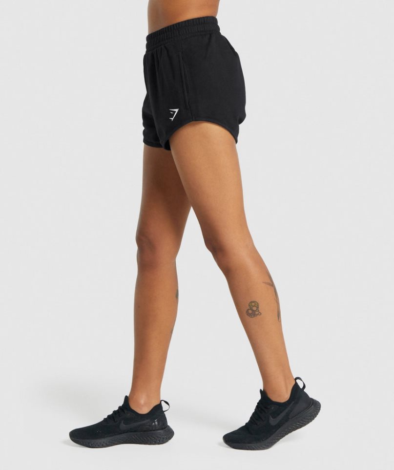 Gymshark Sport Sweat Kurze Hose Damen Schwarz | 51089OWVZ