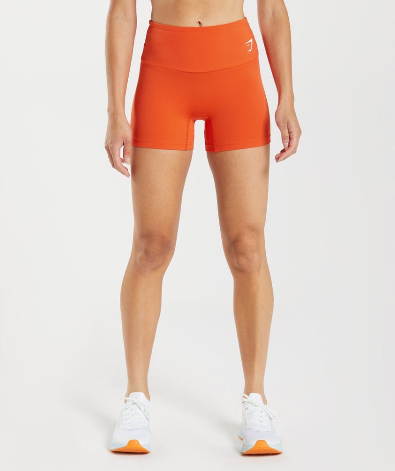 Gymshark Sport Tight Kurze Hose Damen Orange | 36102YGPX