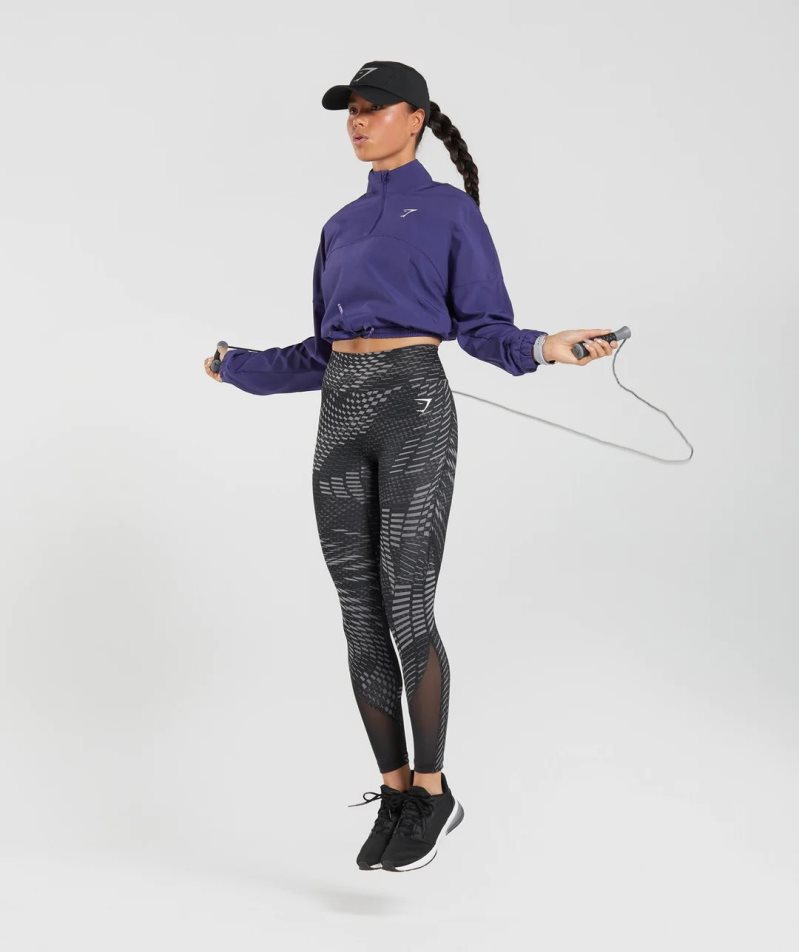 Gymshark Sport Windjacke Damen Lila | 06345JOFM