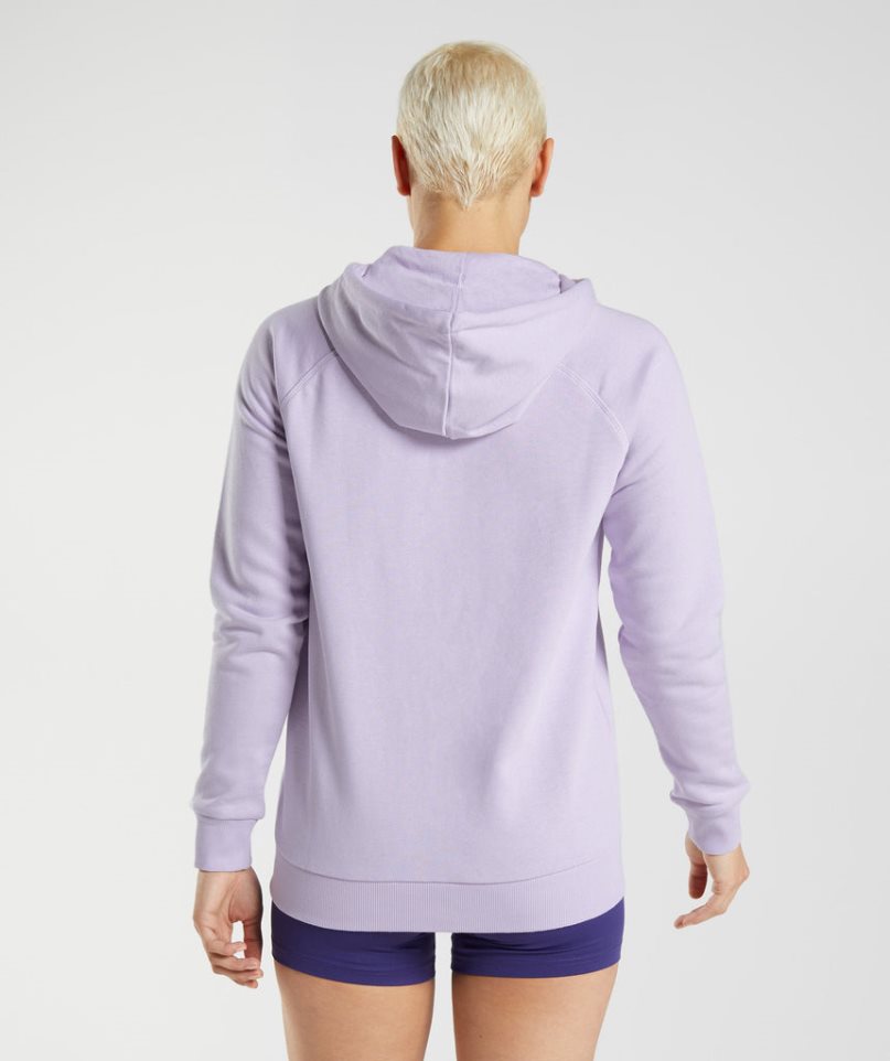 Gymshark Sport Zip Hoodie Damen Lavendel | 57103TKER