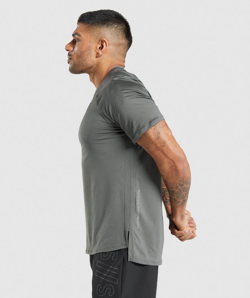 Gymshark Steve Cook T-shirts Herren Grau | 25943XVRJ