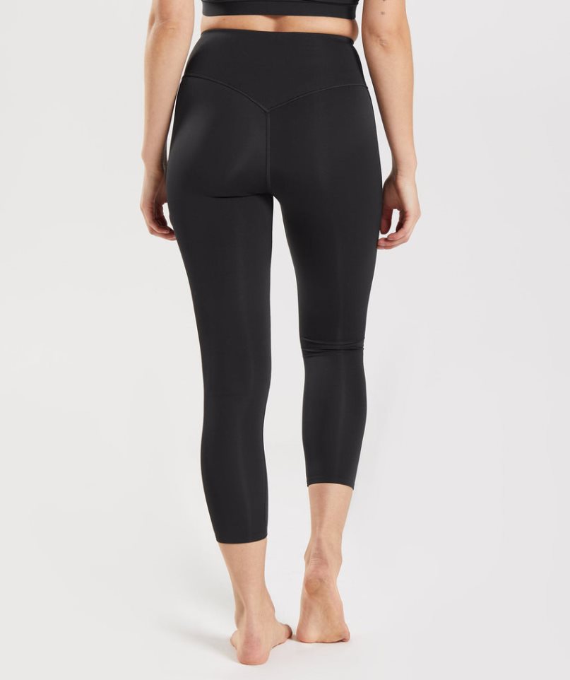 Gymshark Studio 7/8 Leggings Damen Schwarz | 06749WTGX