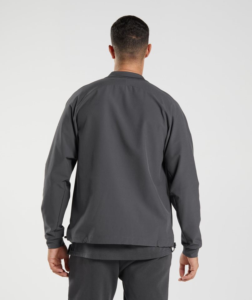 Gymshark Studio Jacke Herren Schwarz | 09832SOLG