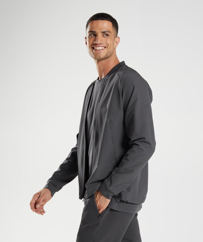 Gymshark Studio Jacke Herren Schwarz | 09832SOLG