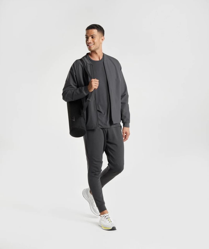 Gymshark Studio Jacke Herren Schwarz | 09832SOLG