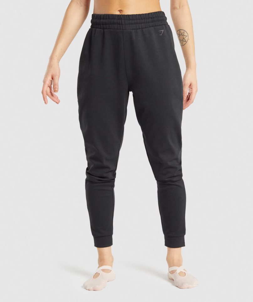 Gymshark Studio Jogginghose Damen Schwarz | 35109KFNW