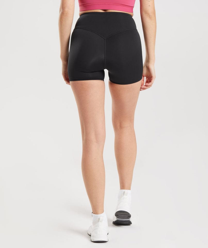 Gymshark Studio Kurze Hose Damen Schwarz | 64720BTWR