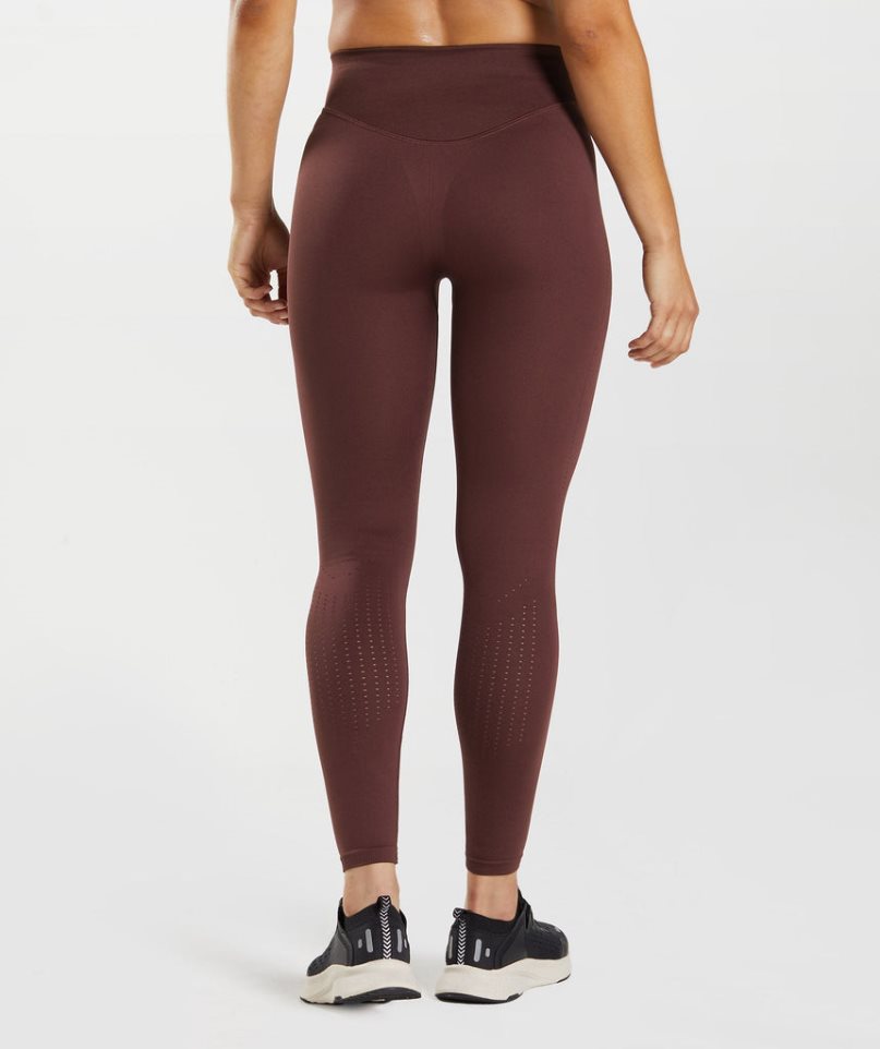 Gymshark Sweat Seamless Sculpt Leggings Damen Bordeaux | 80375HGMJ