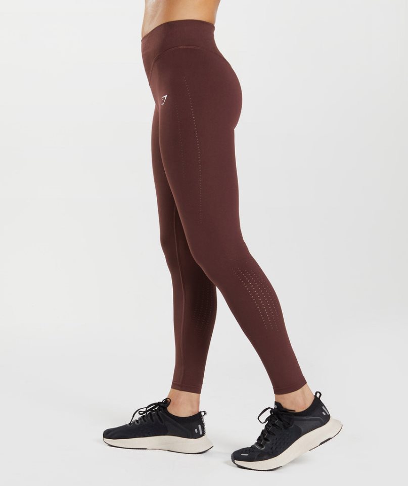 Gymshark Sweat Seamless Sculpt Leggings Damen Bordeaux | 80375HGMJ