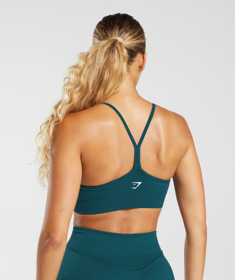 Gymshark Sweat Seamless Sport Bh Damen Türkis | 71403UPAW