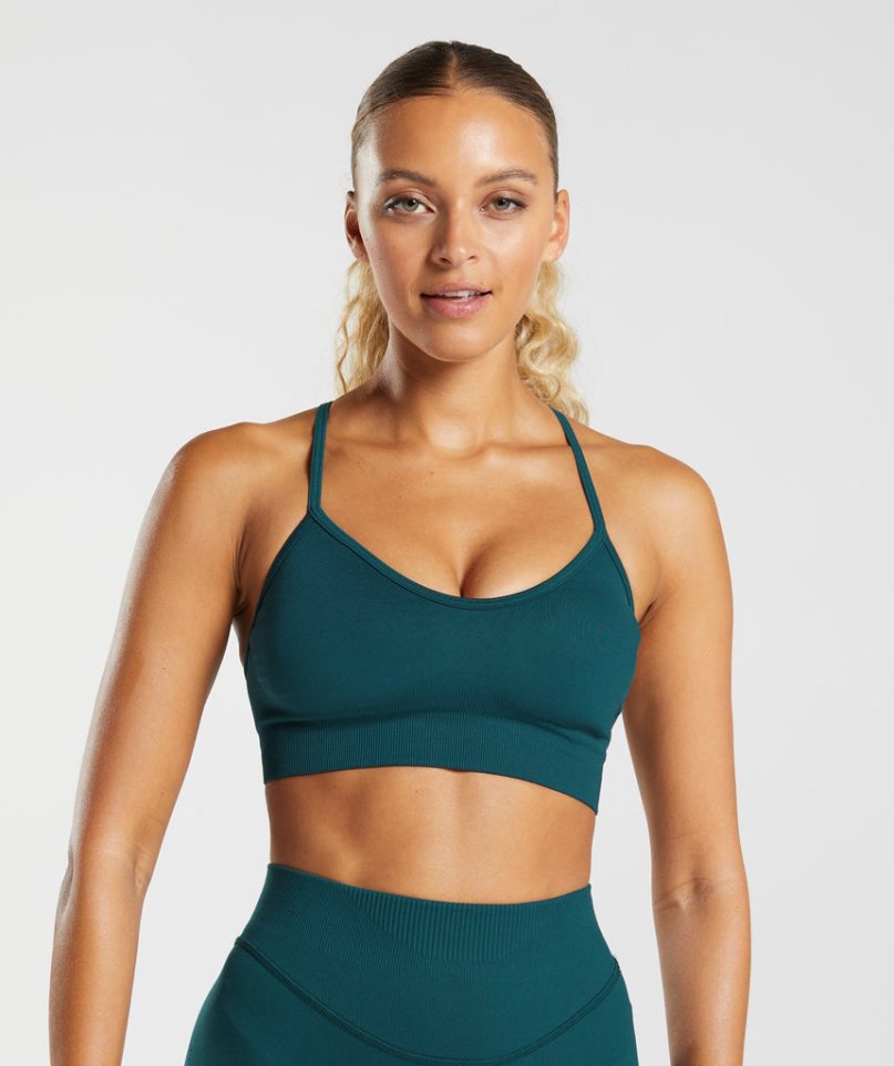 Gymshark Sweat Seamless Sport Bh Damen Türkis | 71403UPAW