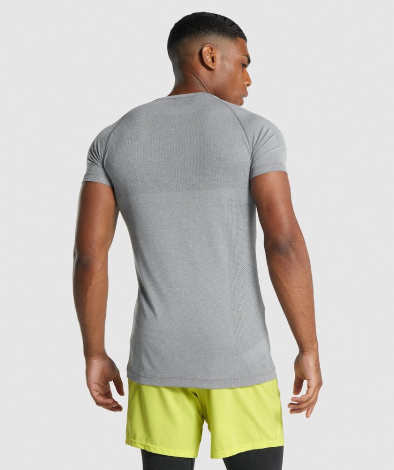 Gymshark Vital Light Seamless T-shirts Herren Grau | 07628TSCW