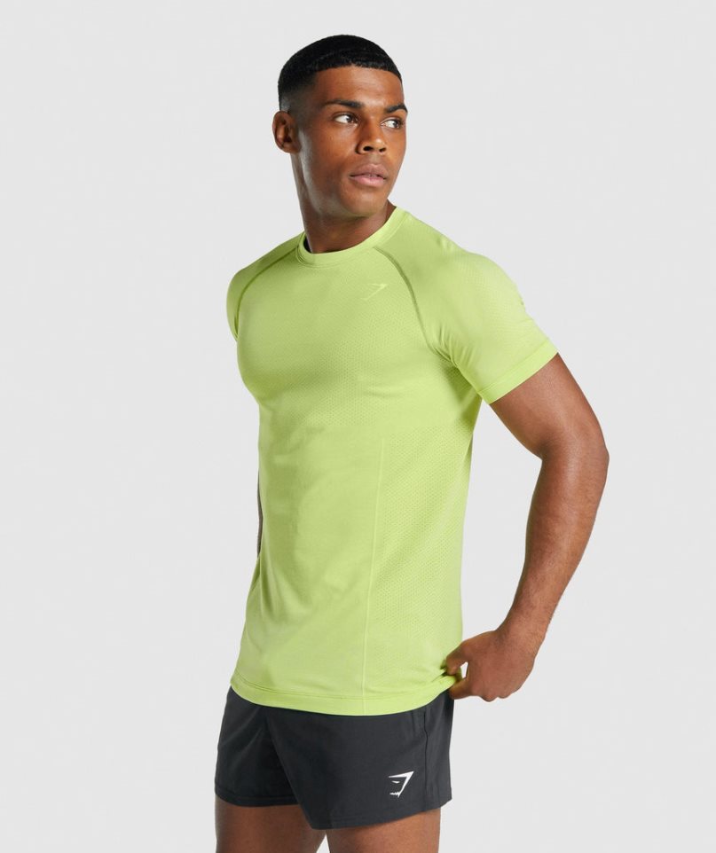 Gymshark Vital Light Seamless T-shirts Herren Gelb | 82395VQOC